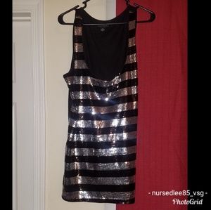 Sequined tank top
